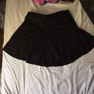 Black mini skirt